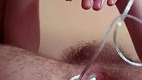 young gay guy explores his ass with fingers and vibrator