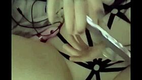 Super hot chick lets me play in her lingerie 😏