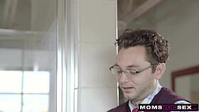 he cheats with milf girlfriend getting facial twice