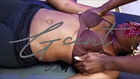 My babe insisted on a breast massage that led to handjob and orgasm