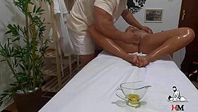 Latina Teen Gets Natural Tits Massaged By Therapist