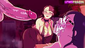 Rainy day with girlfriend and friend