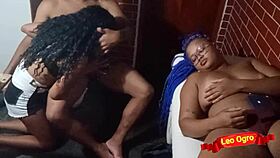 latina teen sucks friend next to girlfriend in reality scene