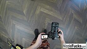 hot nicole aniston makes chad's dick ooze cum all over her big tits?