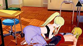 EDWARD AND WINRY IN FAST HANDJOB AND SEX IN FULL METAL ALCHEMIST ANIME!