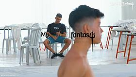 afterparty sex with twink blowjob and big cock