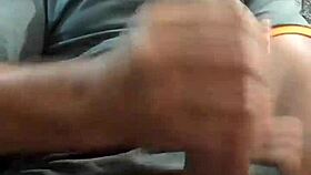 Soloboy stroking hard in a raw mature masturbation session