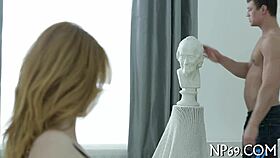 Seductive young 18+ slut sucks cock to orgasm