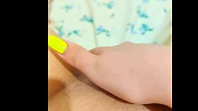 Depravedminx's hairy pussy leaks from long fingers and cum in public outdoor fingering.