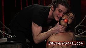 Bondage babe's young travelers Felicity and Jade get aroused in hardcore session
