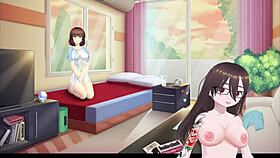 let's play with her new memory, big tits and monster cock in this anime hentai