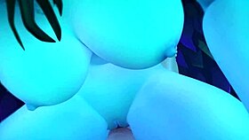 Night Elf from Wow Rides Cowgirl in Romantic Sex Scene with Orgasm