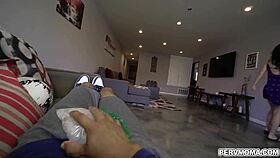 Tony bursts massive cum in mother-in-law Krissy Lynn's mouth