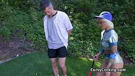 going balls deep in blonde teen after baseball practice