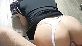 new year new ass, last fuck of the year with schoolgirl outfit and deep anal penetration.