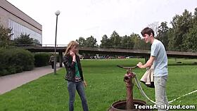 Sonja Gets First Anal From Teens In Porn