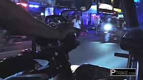 rough pov fucking that kinky tattooed thick filipina hooker in public.