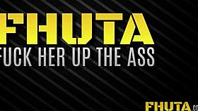 Redhead babe gets anal and blowjob fun