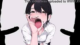Spanish amateur deepthroat bukkake in 3D