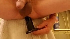 jerking off with cockring for hot cum explosion 😜