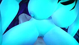 Night Elf from Wow Rides Cowgirl in Romantic Sex Scene with Orgasm