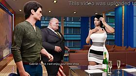 Watch Anna give a rough blowjob to Jeremy Boss in this 3D hentai game?