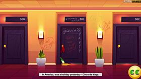 Cinco De Mayo Celebration With Cartoon Threesome