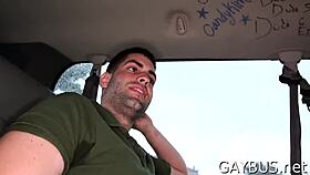 Real homosexual sex unfolds in intimate gay encounter