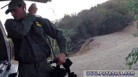 want to see the female cop take a cumshot in mexican police gangbang threesome?