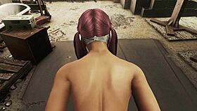 Fallout 4 Dark Desires - Pink Haired In Bondage!