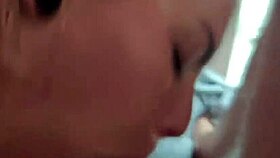 Horny slut wife sucks my cock and gets fucked on camera.