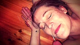 Wow, this dicksuckologist got blasted with a huge cum load! 💦