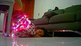 xmas girl tied up rough fuck