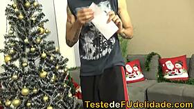 stepfather fucks paola's ass on christmas!