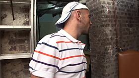 man, this hardcore anal action in parisian backroom is wild