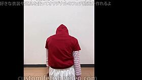 Girl in skirt masturbates with fetish vibes