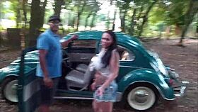 Is that creampie in the fusca?