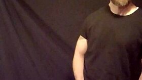 Gay Man Jerking Off Big Cock With Toys!