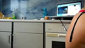 Topless twerking and booty spreading in the garage 😍