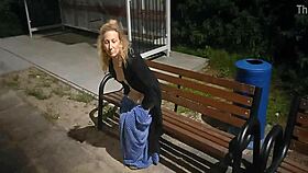 night walk turned wild with public stripping 😜