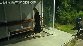 night walk turned wild with public stripping 😜