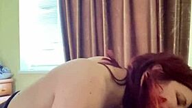 Redhead Bitch Loves Sucking Cock Close Up