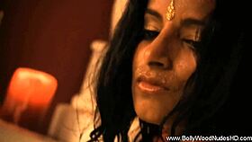 Bollywood Babe Strips Naked Sensually