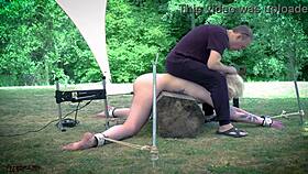 Blonde Bound And Punished With Whipping And Spanking In Kinky Fetish Sex Game
