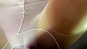 xb white pantyhose foot sex rip her pantyhose and insert panties in