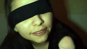 asian girlfriend feels humiliated leaving her boyfriend for interracial blowjob with white cock