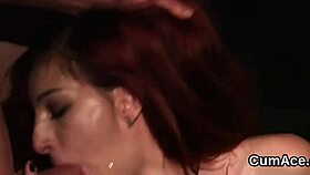 hey, this stunner sucks all the jizz in a blowbang 😏