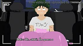 I have wild car sex with Mina, riding her big cock in this cartoon show.