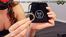 Slave endures painful spike ring comparison.