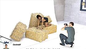 Big City Pleasures: Sexy Brunette Shows Off Her Big Fake Boobs for the Camera 😍